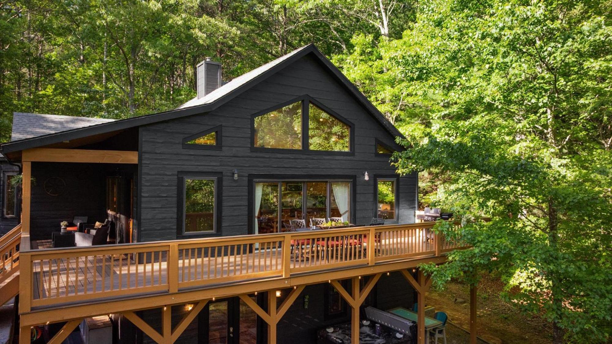 Serene Mountain And Sunset Views 3Bd Cabin Franklin Exterior foto